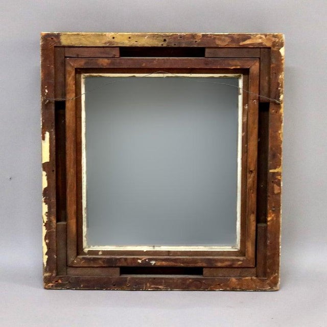 Antique Carved Gilt Wood Frame With Glass C1900 For Sale - Image 6 of 6