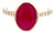 Natural Ruby Diamond Ring 6.75 14k Y Gold 4.38 TCW Certified For Sale