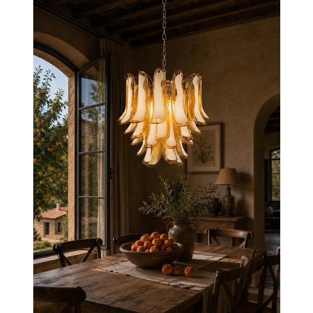 Italian Murano Chandeliers, 1970s, Set of 2 For Sale - Image 4 of 15