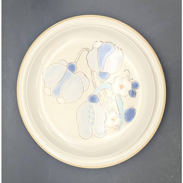1970s Vintage International China Whitestone "Ocala S Y 6270" Stoneware Dinner Plates, Set of 8 For Sale - Image 10 of 12