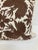 Textile Crewel Work Embroidered Brown Bird Toss Pillow -1 For Sale - Image 7 of 10