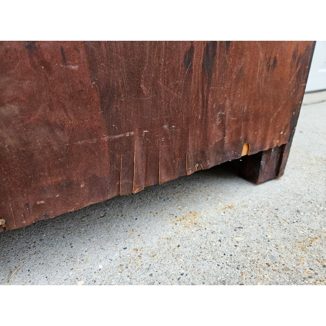 Antique Mahogany Open Bookcase - Adjustable Shelves For Sale - Image 16 of 18