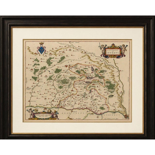 Blaeu's Dombes, Lyonnais and Bresse, France – Original 1642 Map This finely engraved and beautifully hand-colored map...