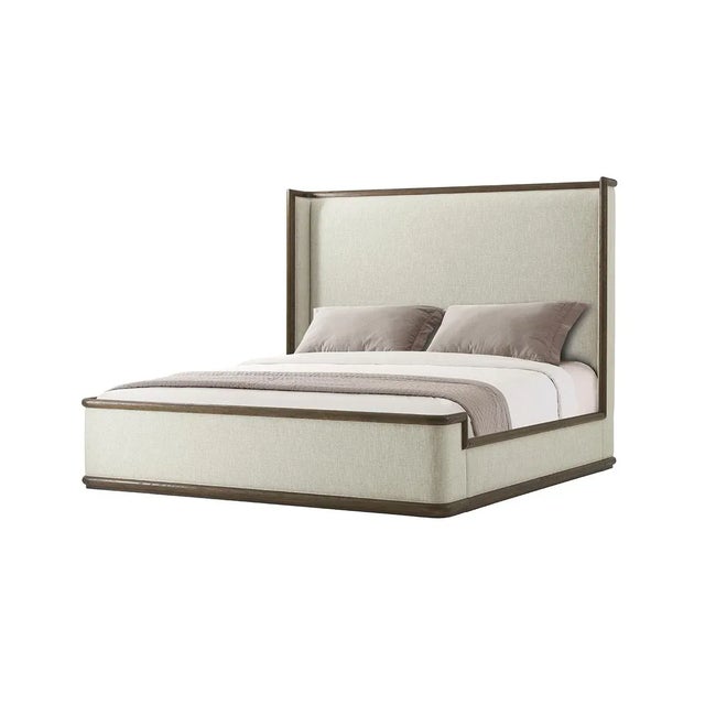 Modern Upholstered Bed - Cali King For Sale In Greensboro - Image 6 of 6
