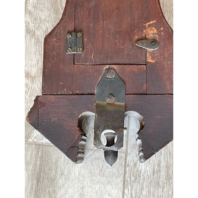 Antique Victorian Mahogany Banjo Barometer, 19th Century English Wheel Barometer With Shell Inlay, Large 38 Inch Weather Station For Sale In Boise - Image 6 of 12