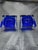 JG Durand is a crystal ashtray, from France, cobalt blue color and clear, made with durability material.