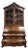Henredon Four Centuries French Bombe Secretary Desk With Bookcase Top For Sale