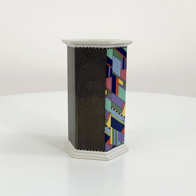 Scenario Metropol Flower Vase by Barbara Brenner for Rosenthal, 1990s, in Good conditions. Designed 1990 to 1999 This...