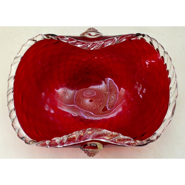 This exquisite set shares the same mid-century window of the 1950s & 1960s and perfectly matches the ruby-to-clear color...