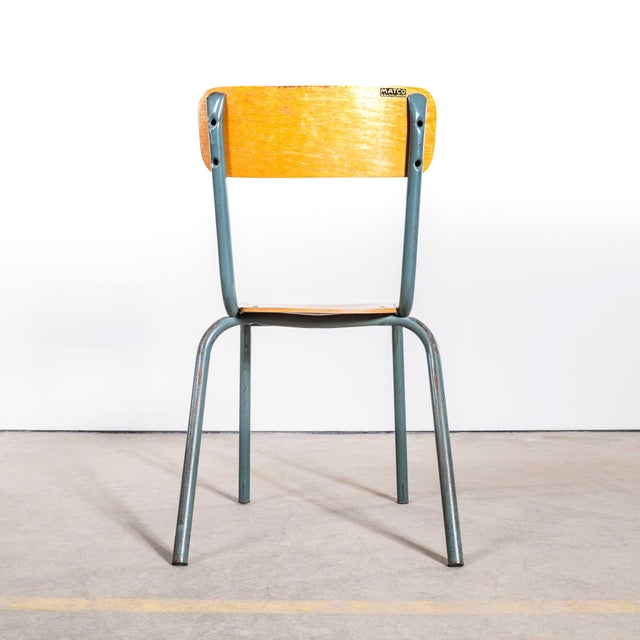 Stacking Dining Chair with Wide Back Rest from Mullca, 1950s For Sale - Image 3 of 11