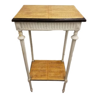 19th Century Country Decoupaged Sheet Music Plant Stand For Sale