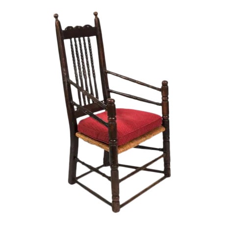 18th Century English Oak Armchair For Sale