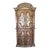Vintage Spanish Baroque Revival Cabinet | Bonnet Pediment | Reeded Columns For Sale