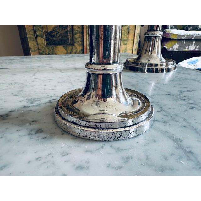 Silver Luise Silver-Plated Candleholders by Lambert, 1967, Set of 2 For Sale - Image 8 of 15