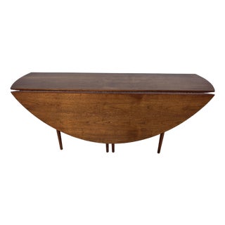 1960s Heritage-Henredon Walnut Drop Leaf Table For Sale