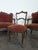 Louis XV Style Living Room Set in Carved Walnut with Orange Velvet Upholstery, Set of 7 For Sale - Image 9 of 13
