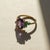 Purple Purple Amethyst Multicolor Ring in 14k Gold, Size 7.5 For Sale - Image 8 of 11