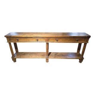Antique French Walnut Store Counter, 1800 For Sale