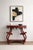Modern Chippendale Red & Black Painted Console Table Att. Chelsea House For Sale In Atlanta - Image 6 of 6