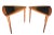 Brown Pair of 1960s Danish Modern Teak Triangle End Tables With Black Laminate For Sale - Image 8 of 13