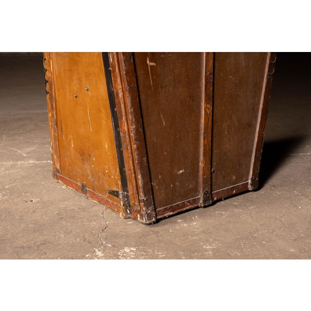Antique Wooden Lyon & Healy Harp Case For Sale - Image 12 of 14