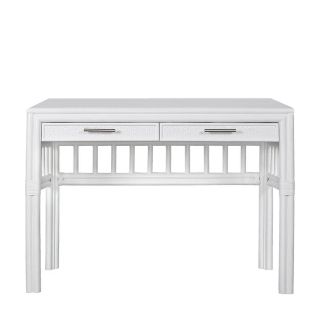 Contemporary Colony Desk, White For Sale - Image 3 of 7