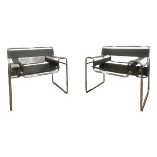 Vintage Wassily Style Chairs - Set of 2 For Sale