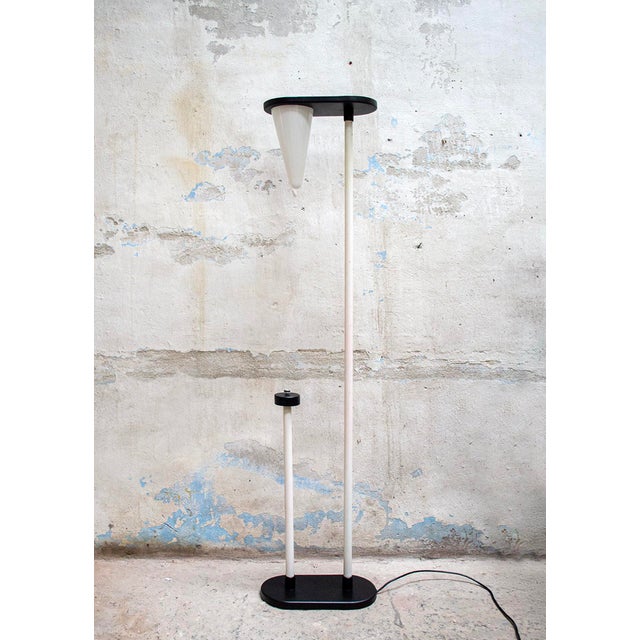 Halogen Floor Lamp with Glass Cone and Lacquered Metal, Italy, 1970s For Sale - Image 6 of 6