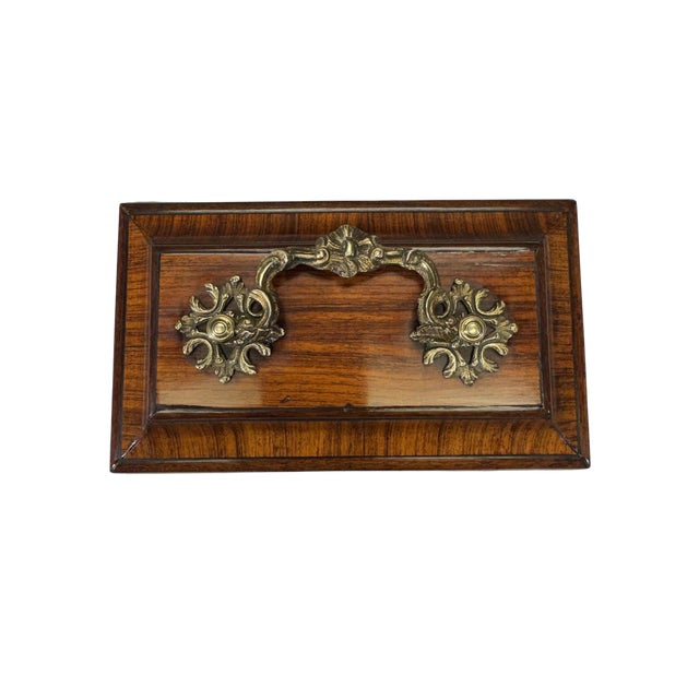 Mid 19th Century 19th Century Rosewood Tea Caddy For Sale - Image 5 of 7