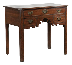 Antique English Oak Side Table, 1700s