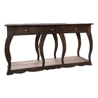 Pine Drapers Console Table, 1950s For Sale