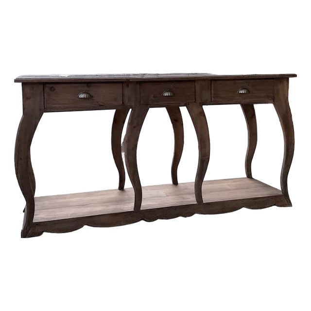 Pine Drapers Console Table, 1950s For Sale