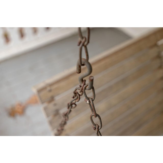 A Classic Teak Porch Swing For Sale - Image 4 of 10