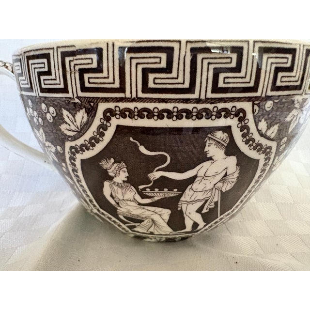 Mediterranean 1950s Copeland Spode "Greek" Pattern Cup and Saucer For Sale - Image 3 of 14