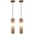 Metal Pair of Plastic Cylinder Hanging Lights For Sale - Image 7 of 7