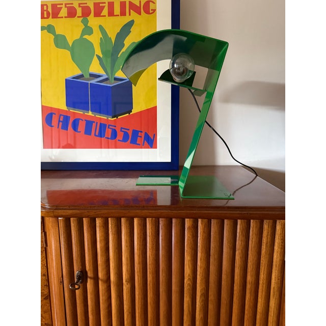 1972 Stilnovo 'Blitz' Table Lamp in Emerald Green – Trabucco, Vecchi, Volpi For Sale - Image 9 of 16