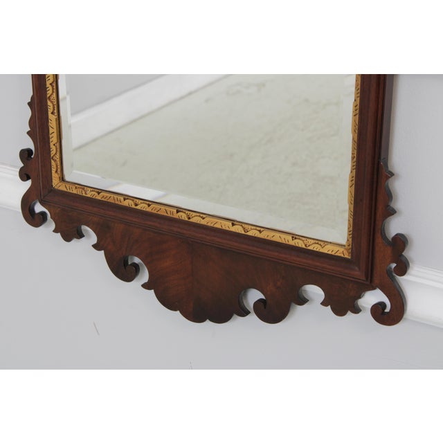 Chippendale Henkel Harris Spnea Chippendale Mahogany Mirror For Sale - Image 3 of 13