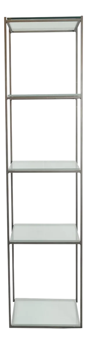 Charleston Forge Spectrum Contemporary Steel Glass Etagere
