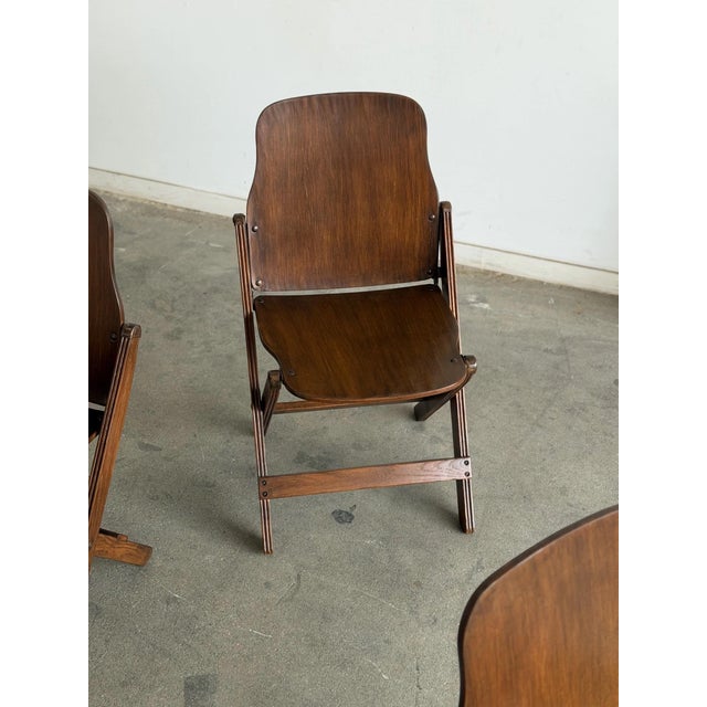 1940s Folding Chairs by American Seating Company For Sale - Image 4 of 12