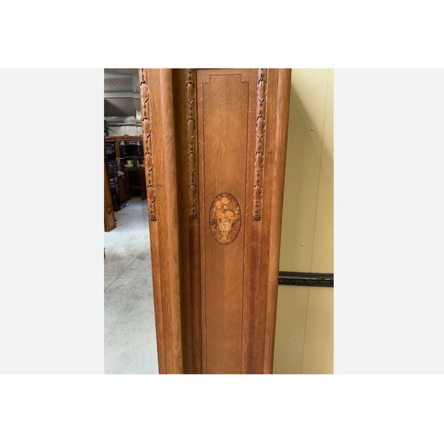 Age: circa 1910 Wood type: solid oak with precious wood inlays Condition: very good, meticulously maintained, fully...