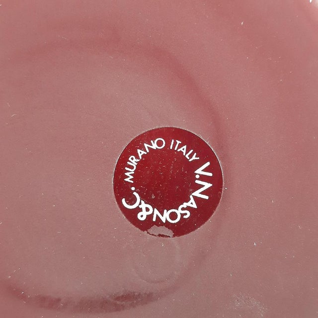 Modern Murano Glass Bottles in Blue, Green & Red by V. Nason & C., 1970s, Set of 2 For Sale - Image 14 of 16