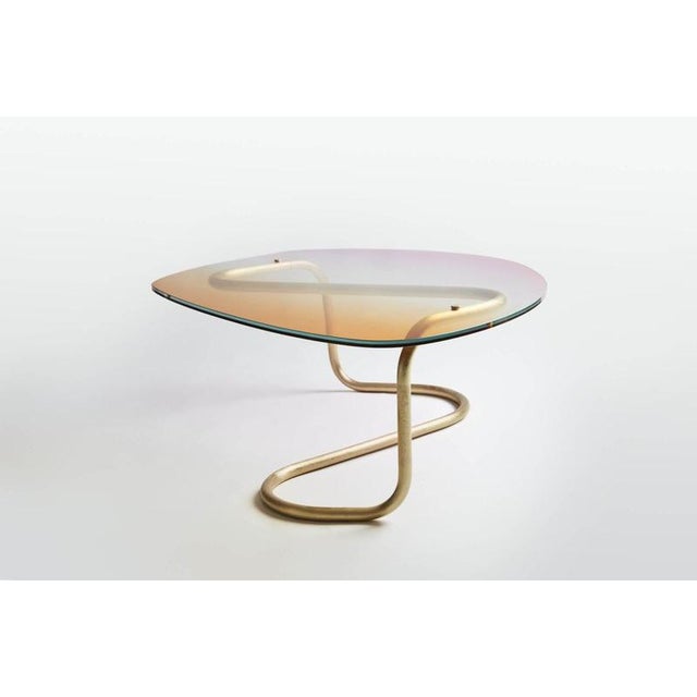 Contemporary Ellipse Aquarelle Coffee Table by Jennifer Midoz For Sale - Image 3 of 8