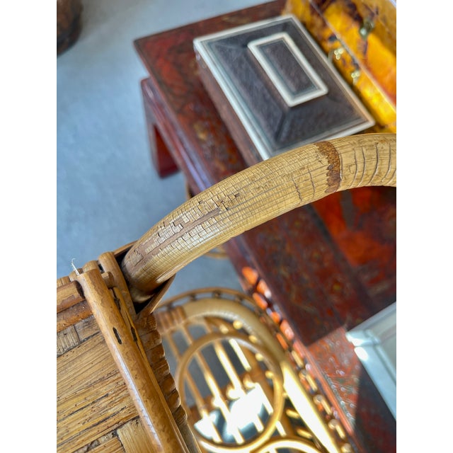 French Riviera Bar Cart in Bamboo, 1960s For Sale - Image 15 of 15