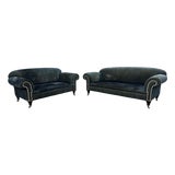 George Smith Straight Back Elverdon Sofa Set For Sale