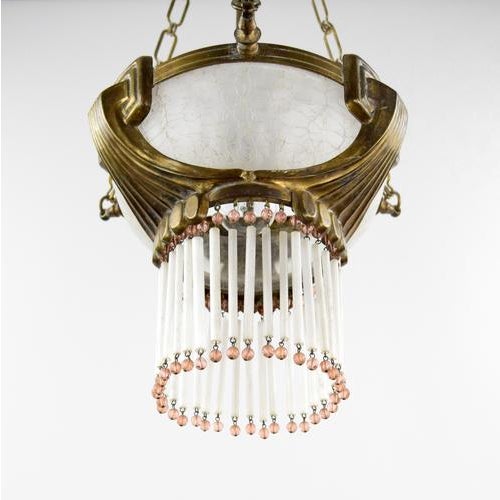 1920s Art Deco Pendant Light For Sale - Image 9 of 10