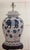 Pair of Vintage Brunschwig & Fils Cadiz Table Lamps - Blue and Cream Ceramic With Boar and Deer Motif For Sale - Image 15 of 18