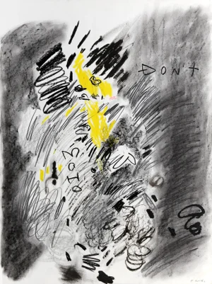 DON'T, Unknown Artist Charcoal Drawing