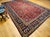 Persian Vintage Persian Kashan Rug, Hand-Knotted Wool, Allover Floral Pattern, Red & Navy, 9x14 For Sale - Image 3 of 17