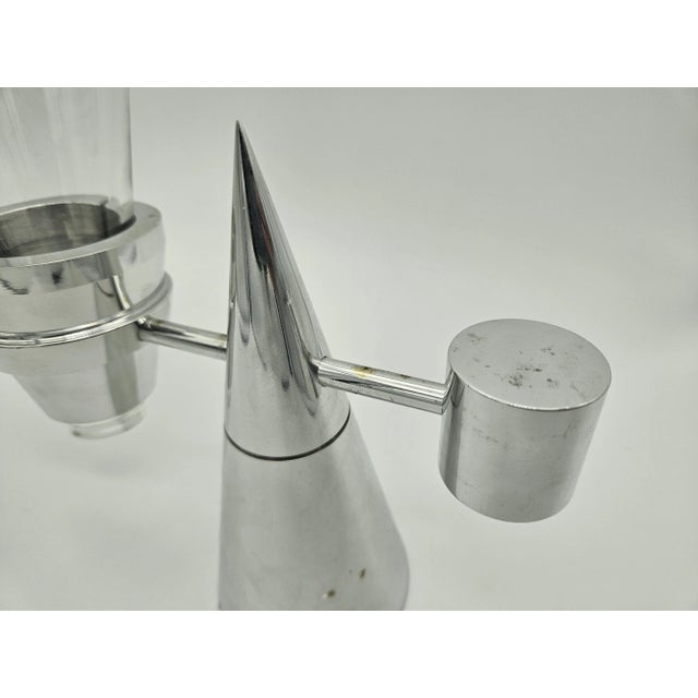 Stainless Steel and Glass Toothbrush Holder with Box, 1980 For Sale - Image 4 of 8