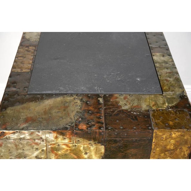 Paul Evans 'PE-32' Patchwork Copper Cabinet with Slate Top for Directional, 1968 For Sale - Image 10 of 10